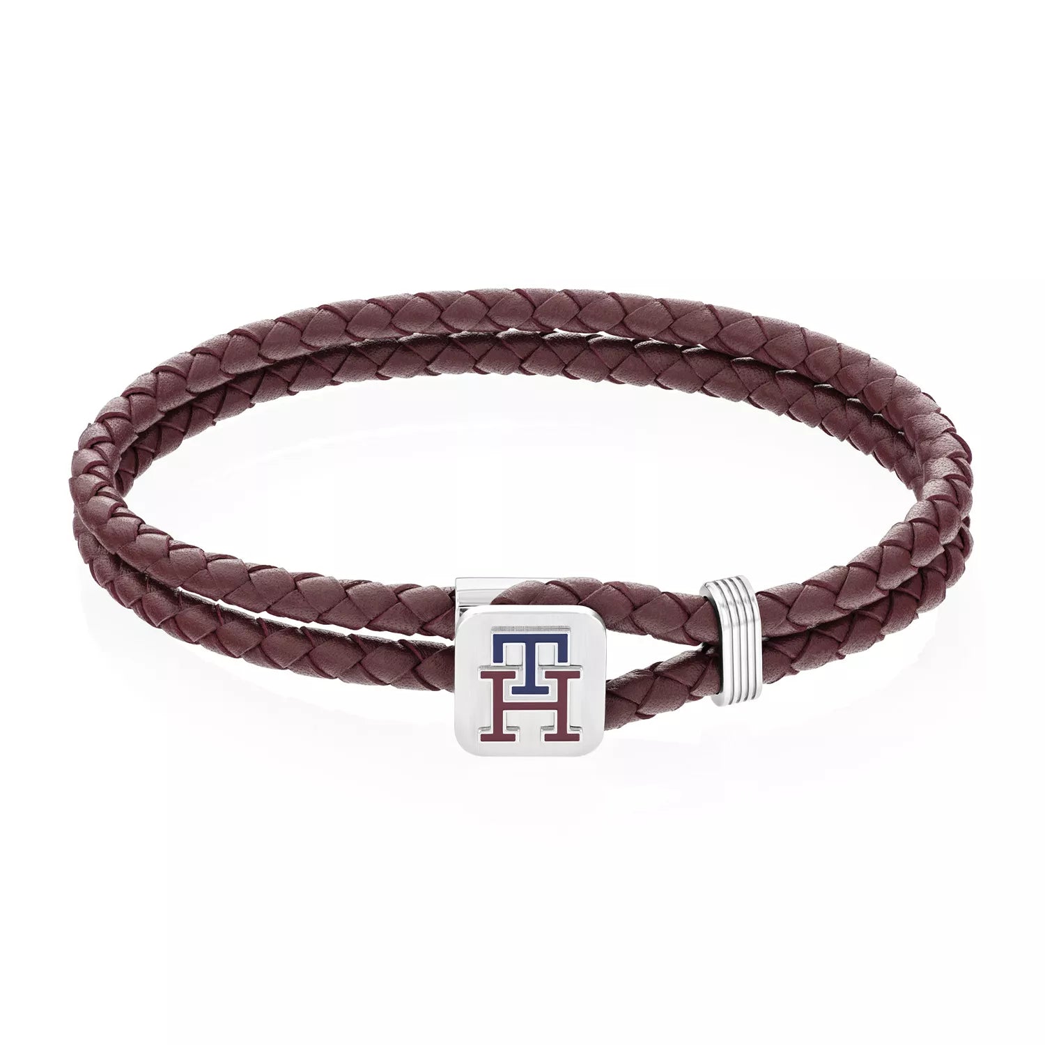 TOMMY HILFIGER brúnt leður herraarmband