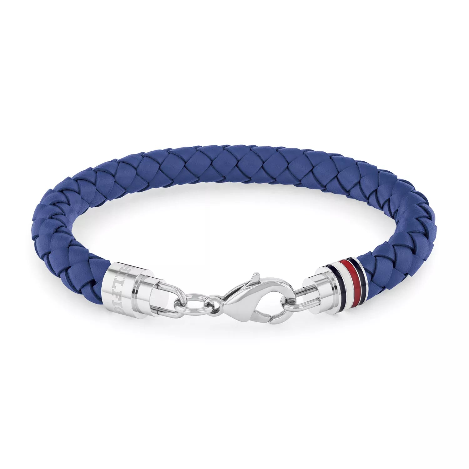 TOMMY HILFIGER blátt leður herraarmband