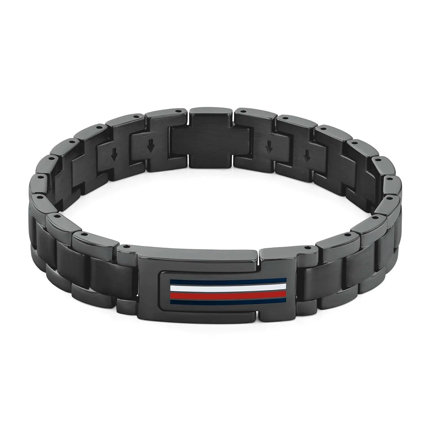 TOMMY HILFIGER svart herraarmband