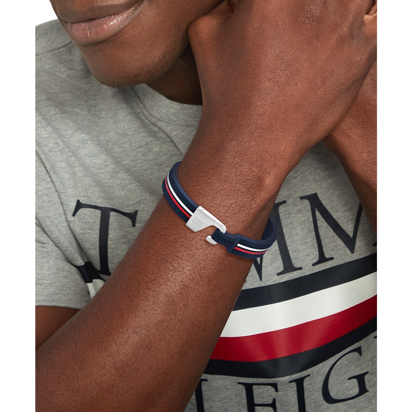 TOMMY HILFIGER Silicone herraarmband