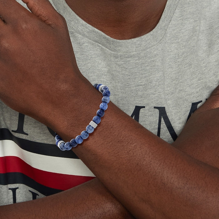 TOMMY HILFIGER herraarmband með Sodalite