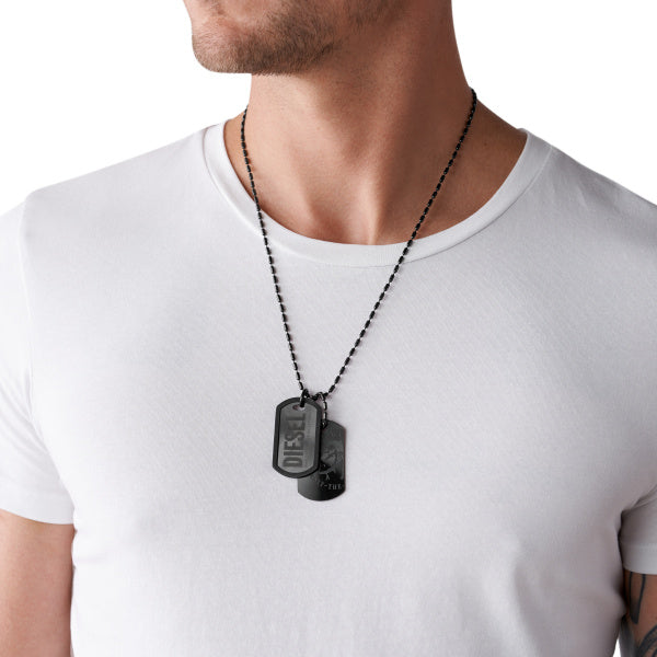 DIESEL Double DogTag herrahálsmen