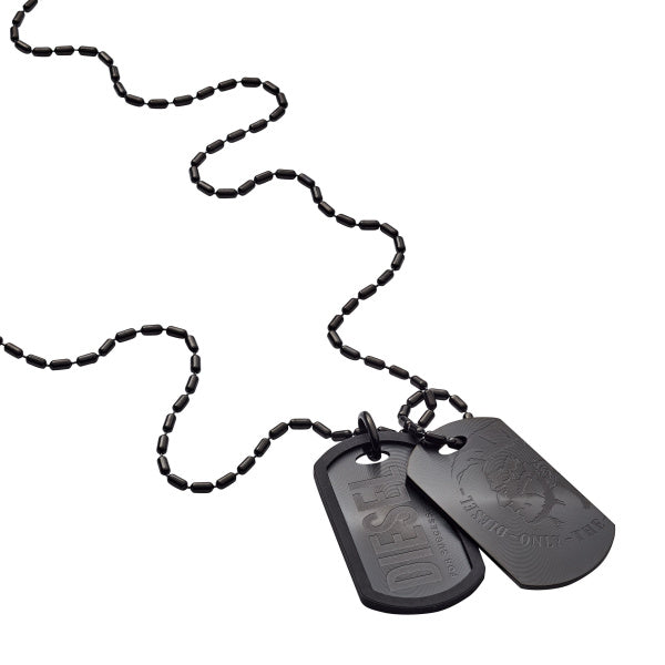 DIESEL Double DogTag herrahálsmen