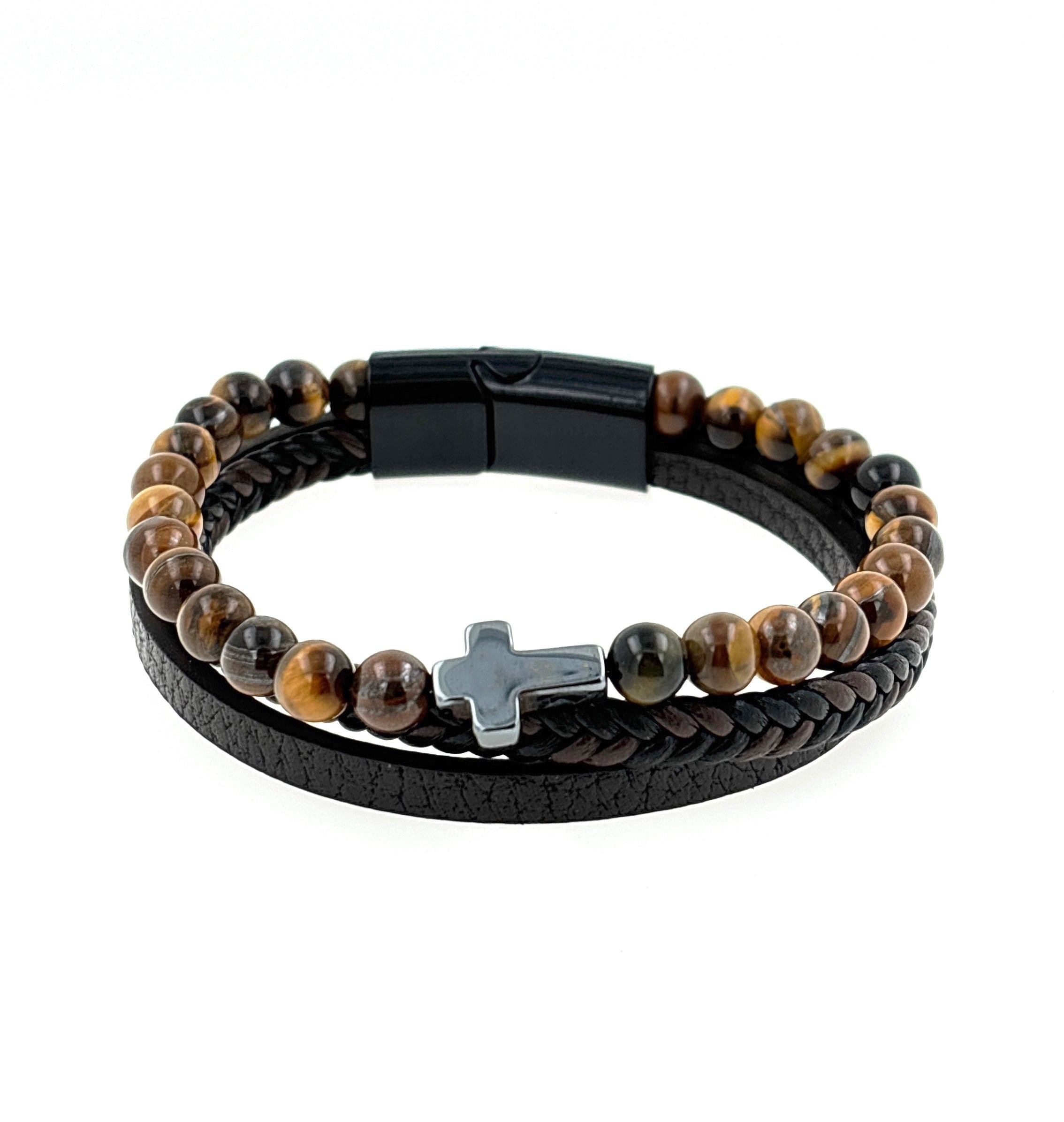 MIRA Spirit herraarmband | Tiger Eye