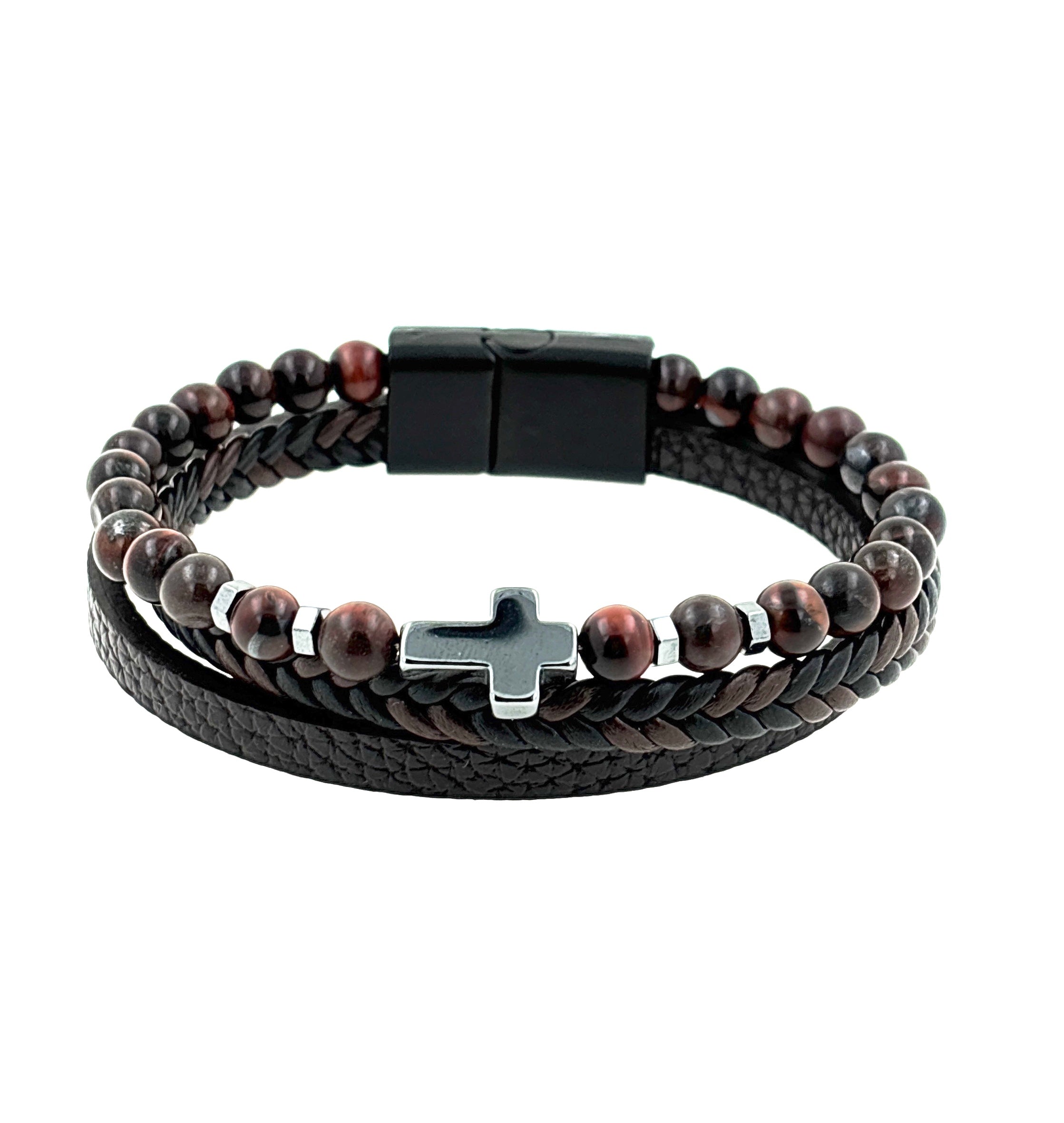 MIRA Spirit herraarmband | Red Tiger Eye