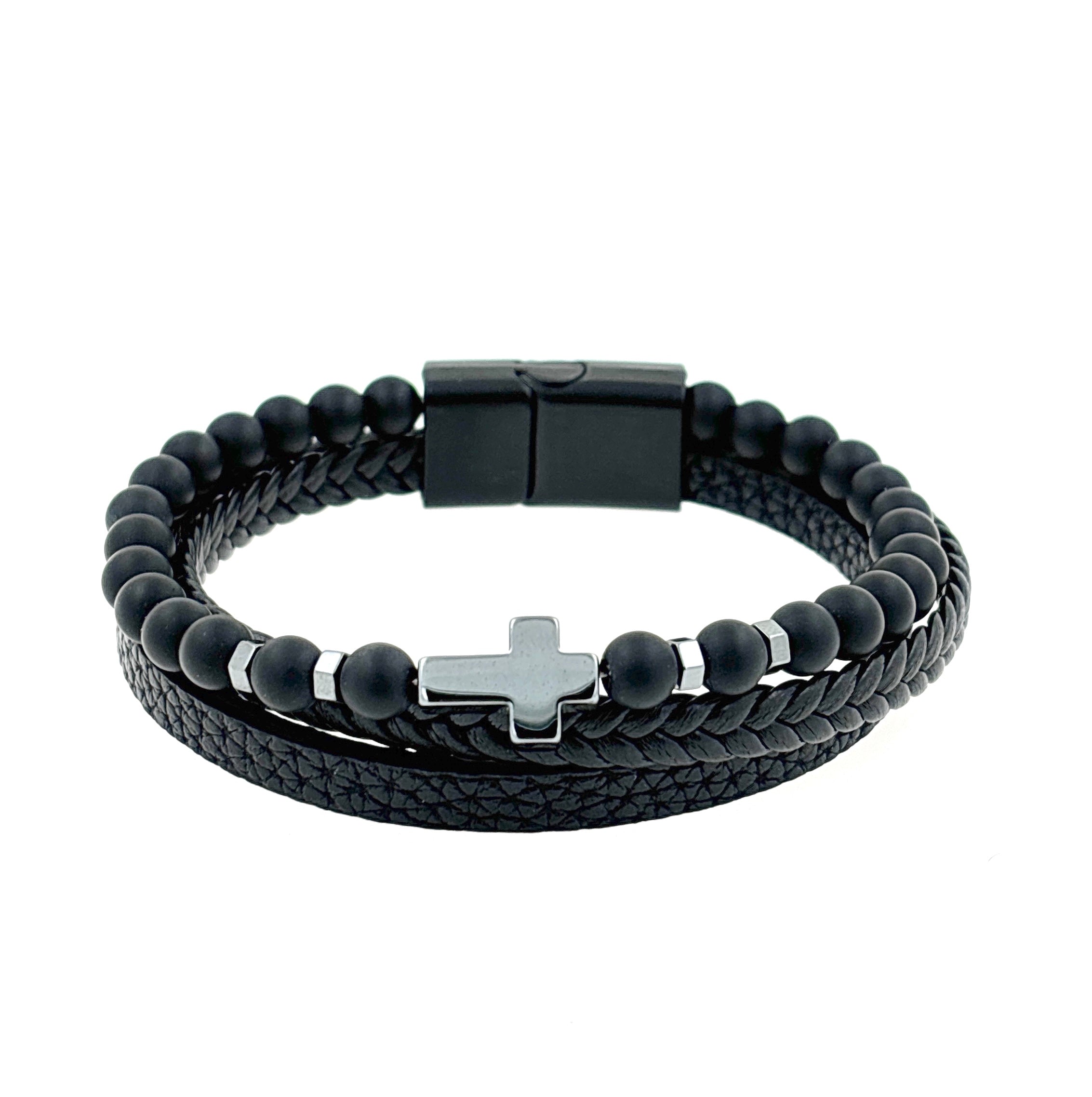 MIRA Spirit herraarmband | Matte Onyx