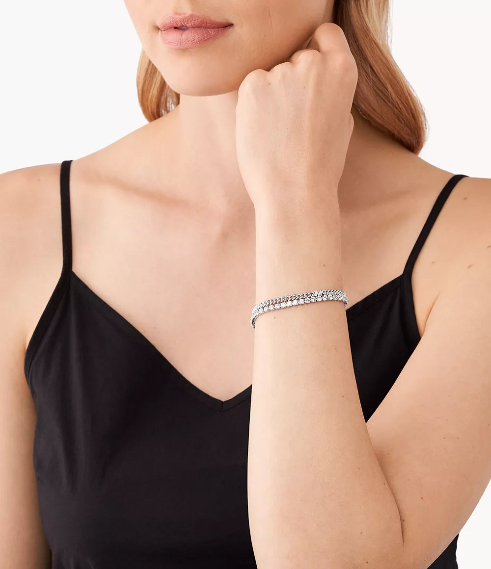 MICHAEL KORS tvöfalt armband með zirkonia