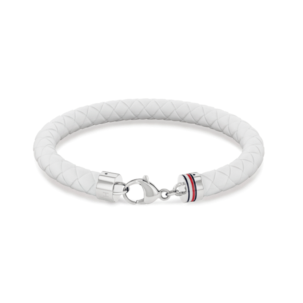 TOMMY HILFIGER hvítt herraarmband