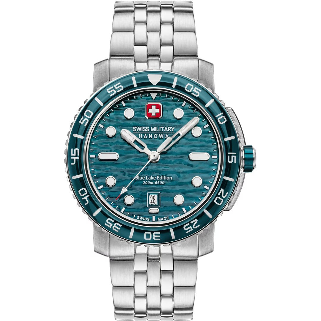 SWISS MILITARY HANOWA Black Marlin Blue Lake Editon 44mm