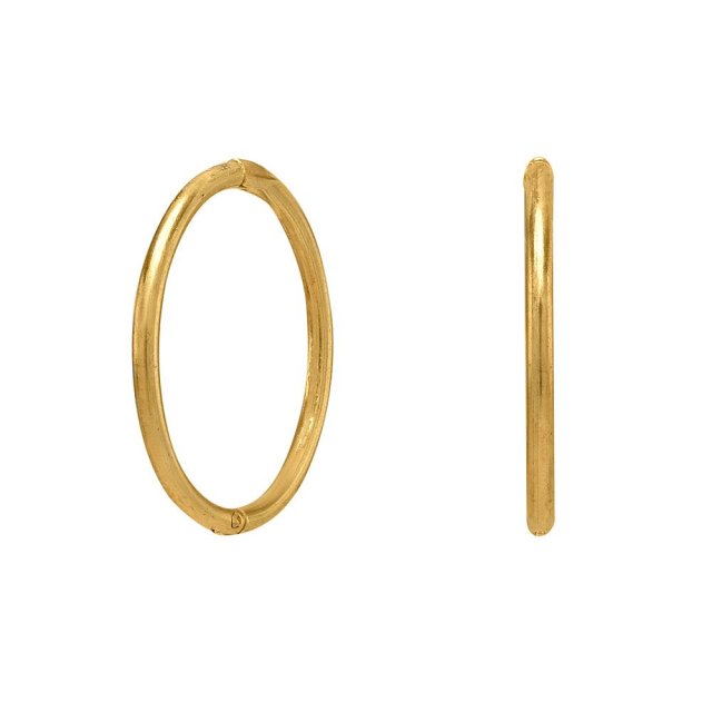 NORDAHL JEWELLERY 14k gulleyrnalokkar 16mm