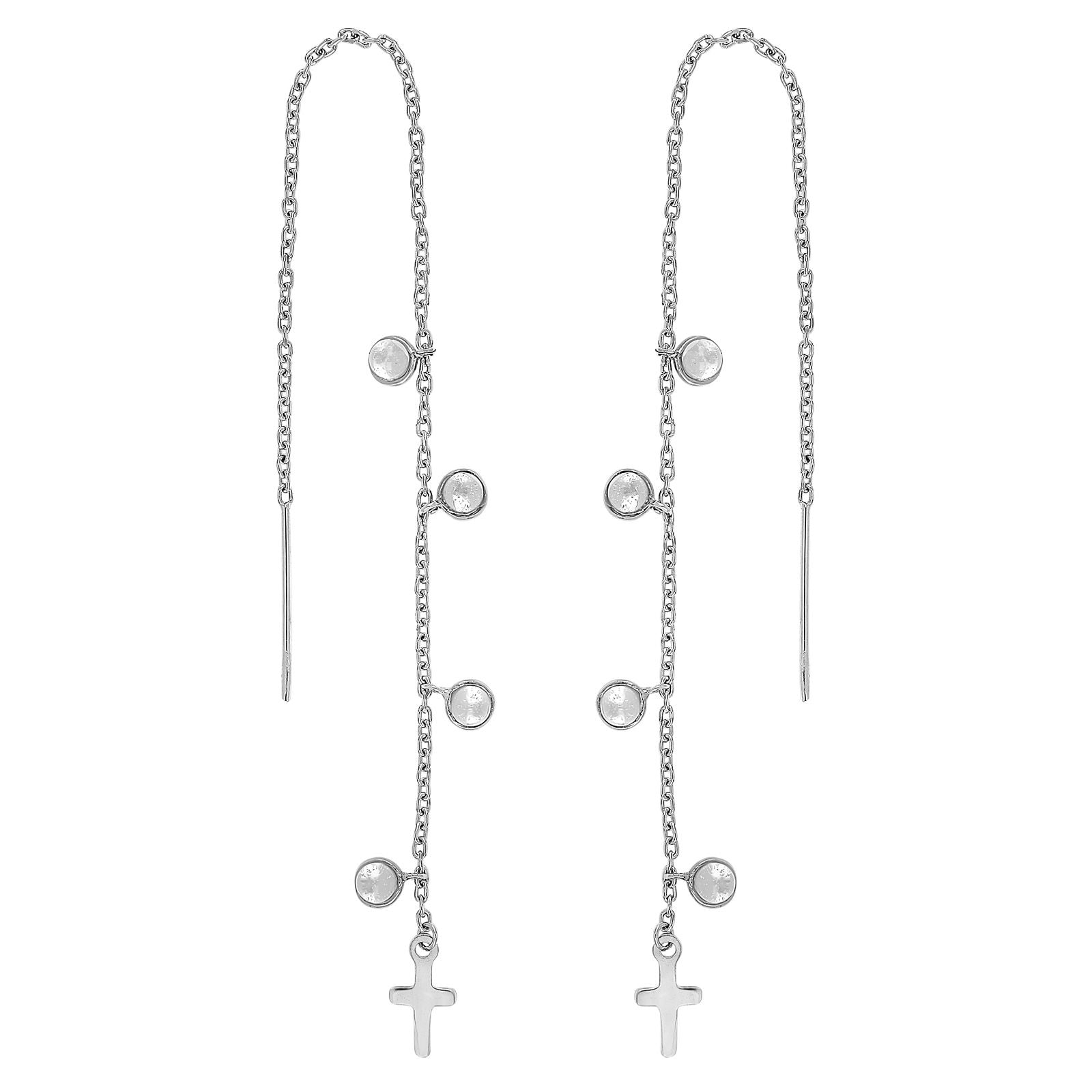 NORDAHL JEWELLERY Cross eyrnalokkar