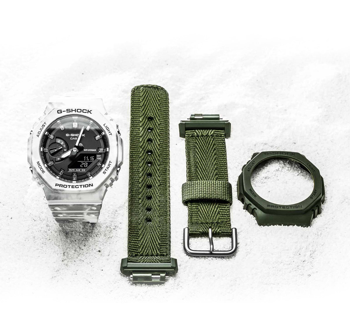 CASIO G-Shock GAE-2100GC-7AER 'CasiOak' - Auka ól og Bezel fylgja